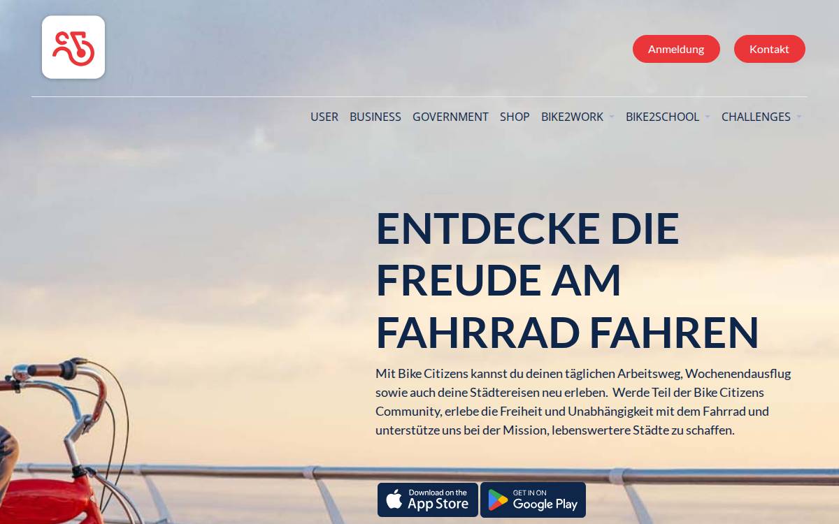Bike Citizens website preview