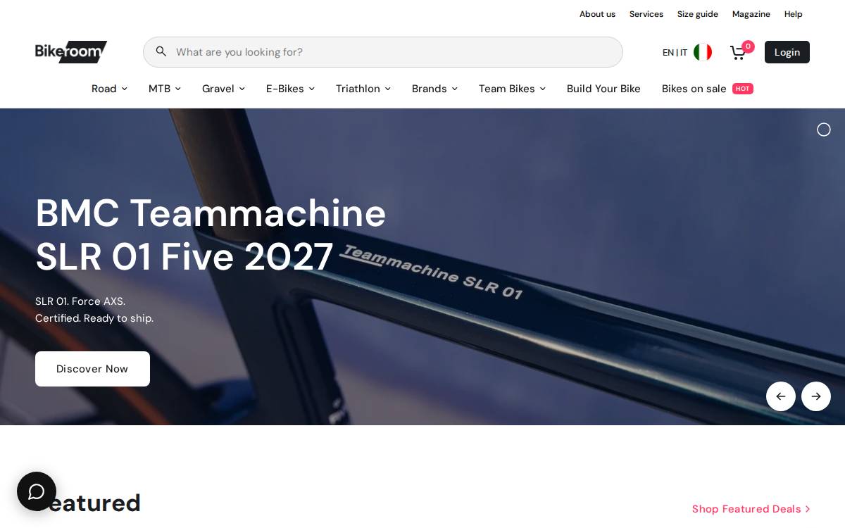 Bikeroom website preview