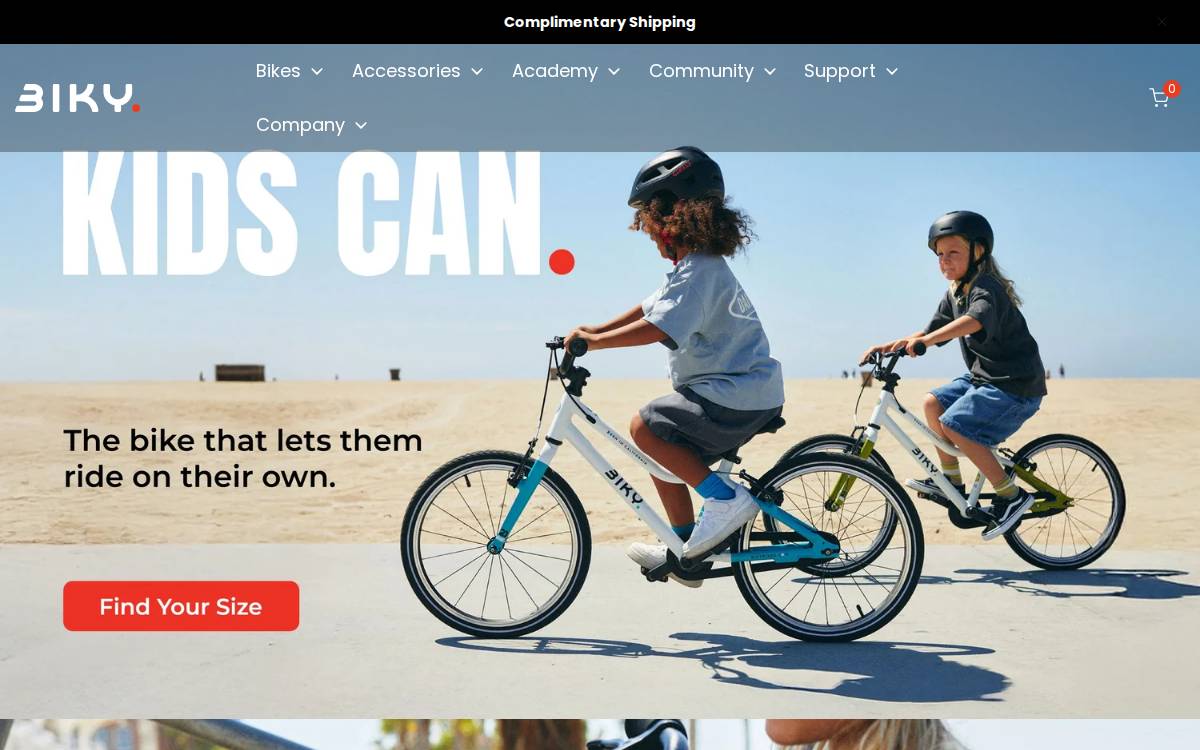 Bikybikes website preview