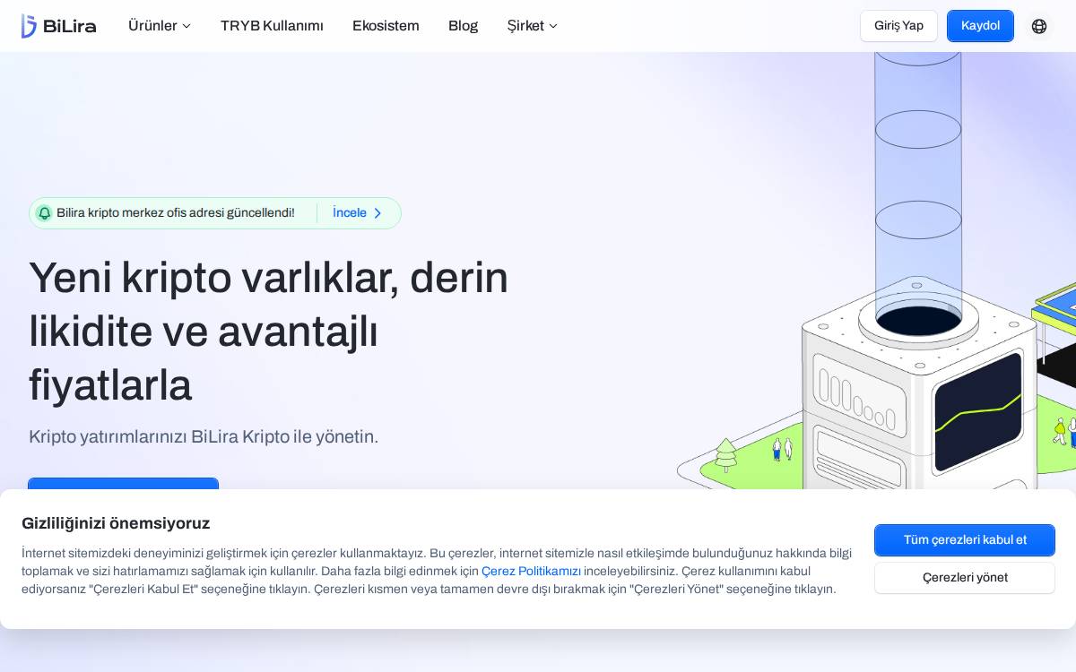 BiLira website preview