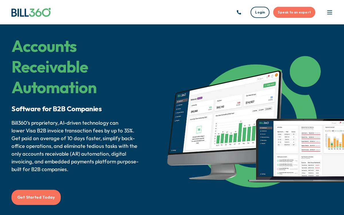 Bill360 website preview