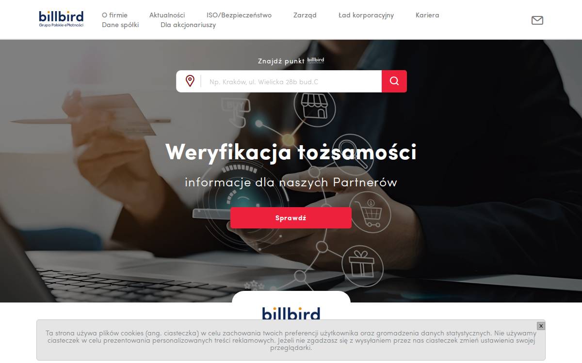 BillBird SA website preview
