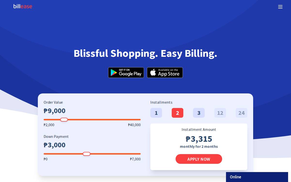 Billease website preview