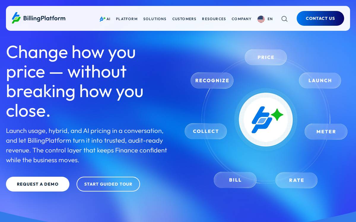 Billing Platform website preview