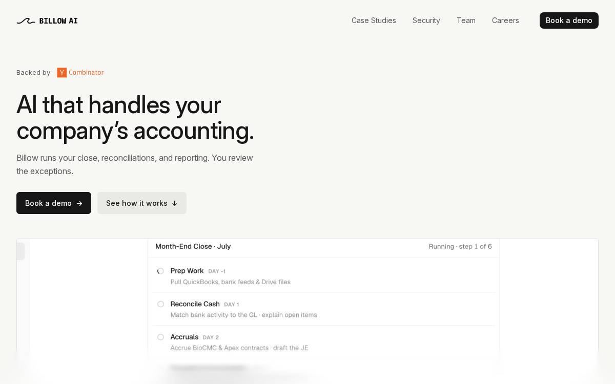 Billow AI Labs website preview