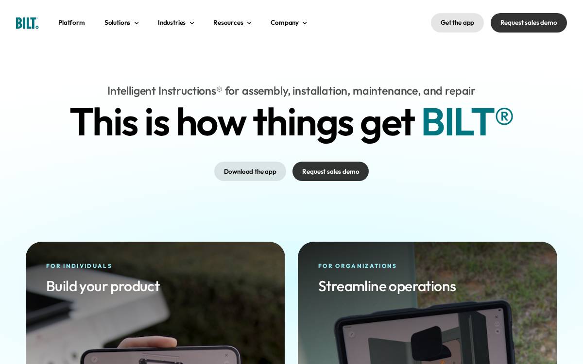 Biltapp website preview