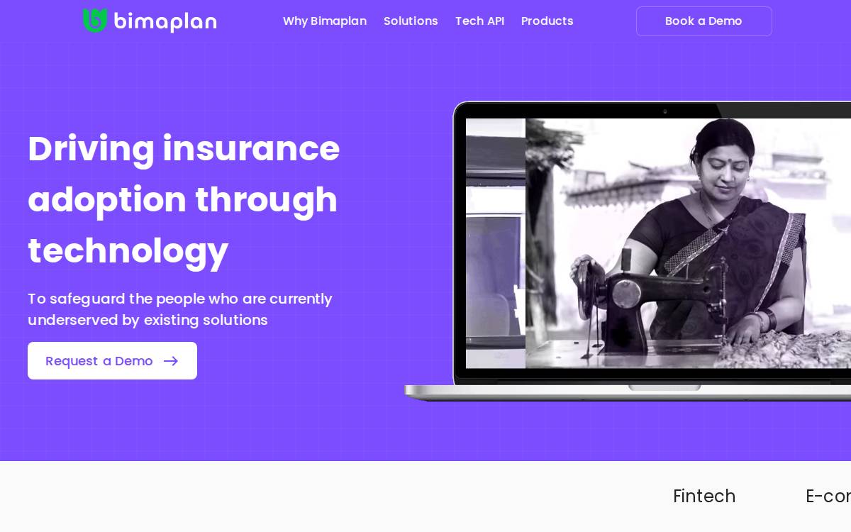 Bimaplan website preview