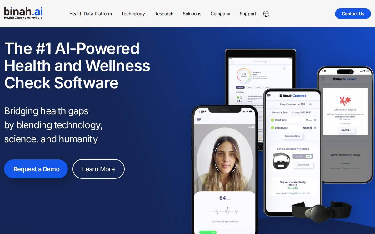 Binah website preview