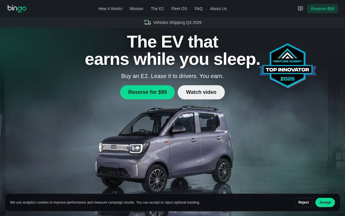 Bingo Tech website preview