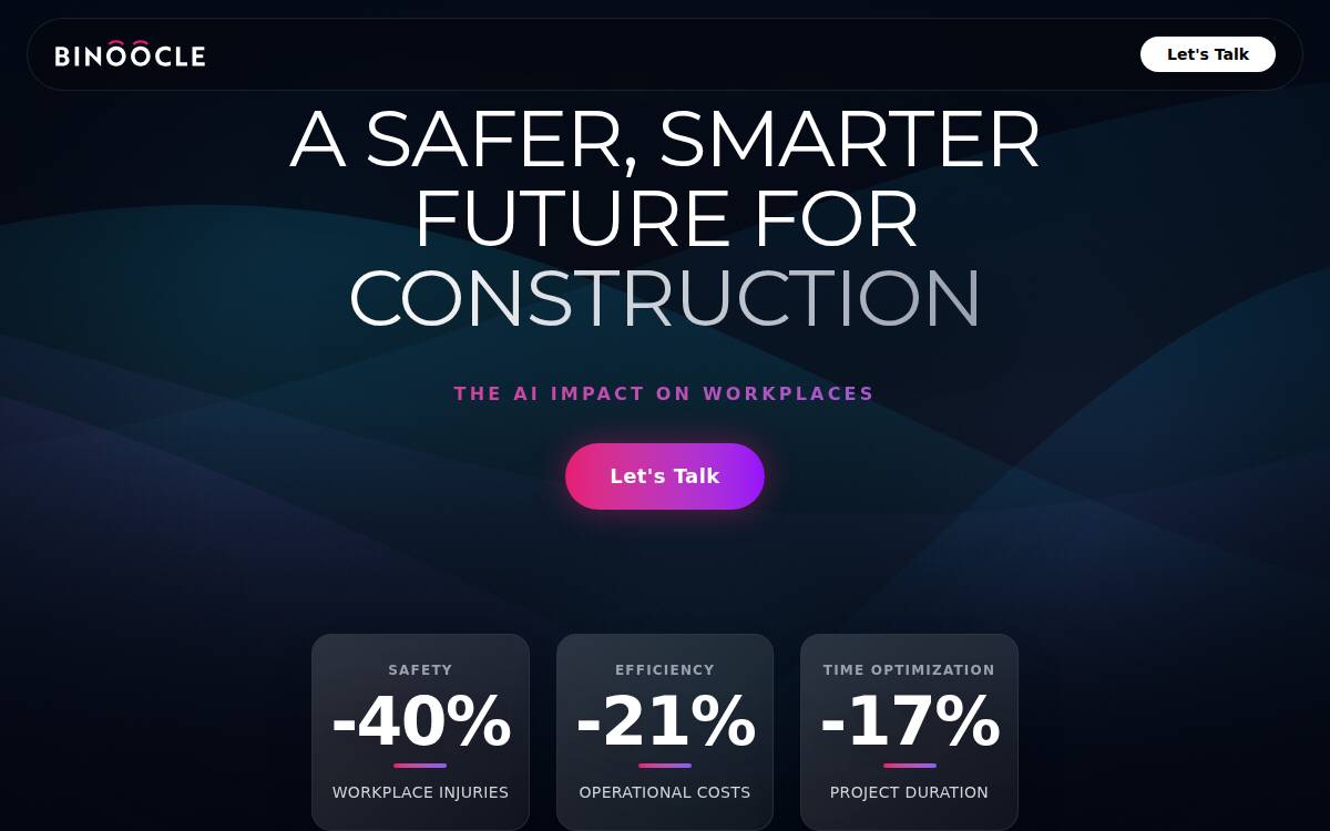 Binoocle website preview