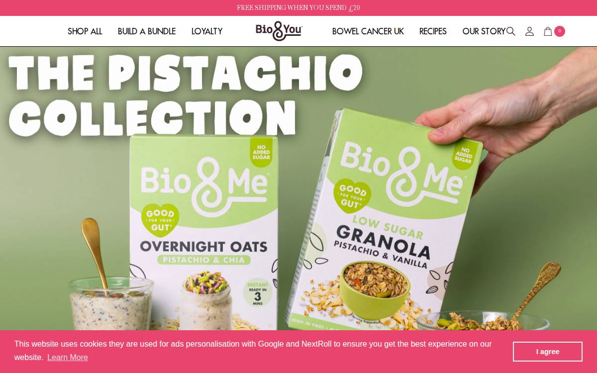 Bio&Me website preview