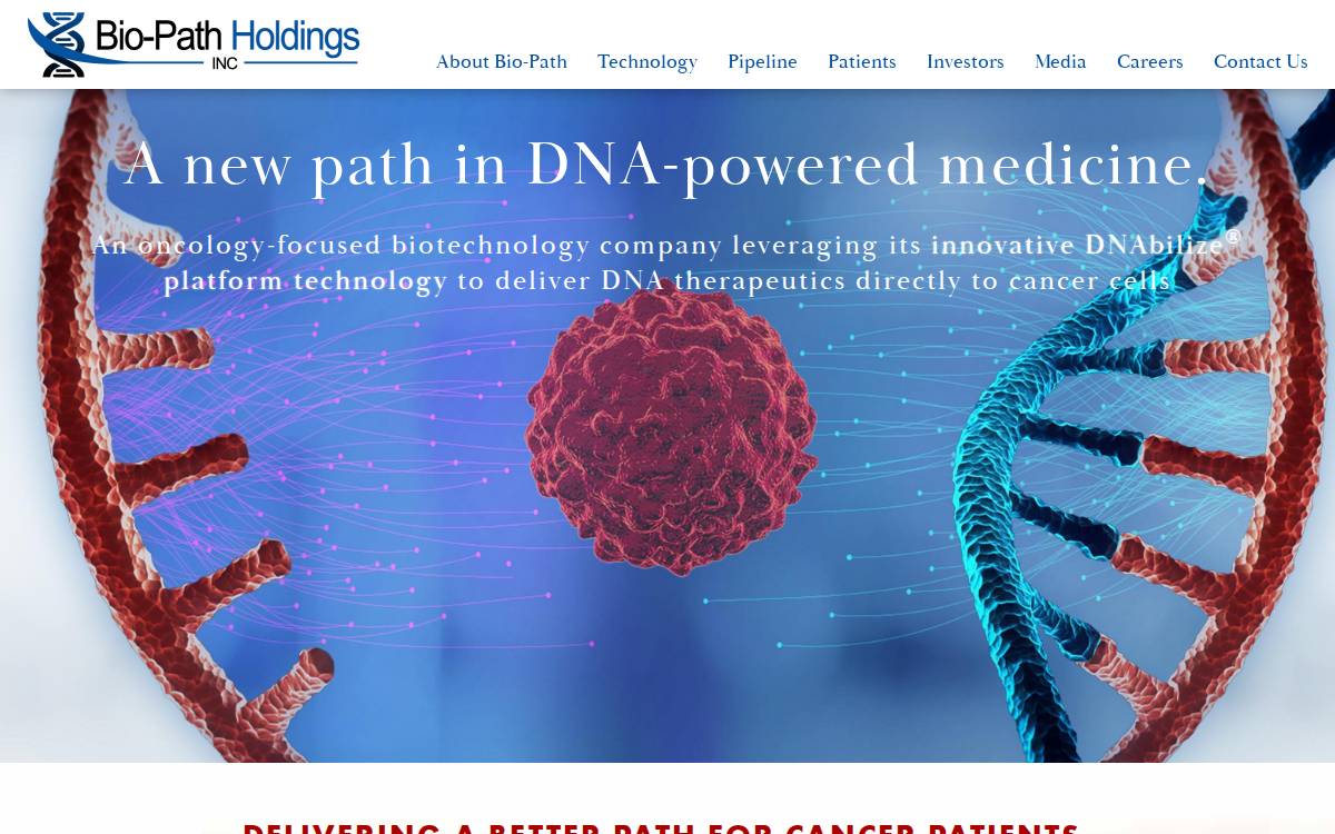 Bio-Path Holdings website preview