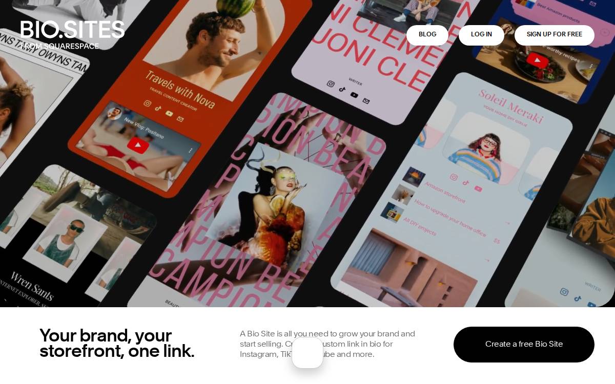 Bio Sites website preview