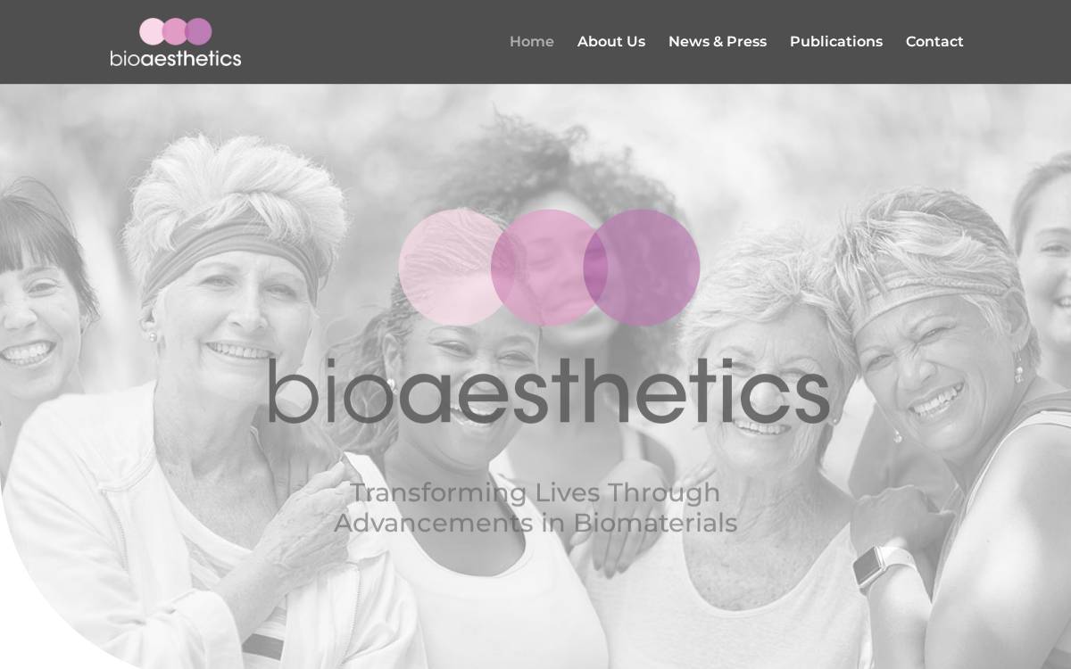 BioAesthetics website preview