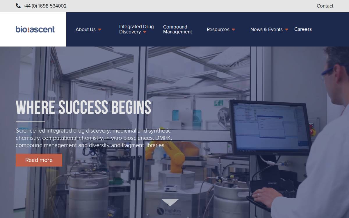 Bioascent website preview