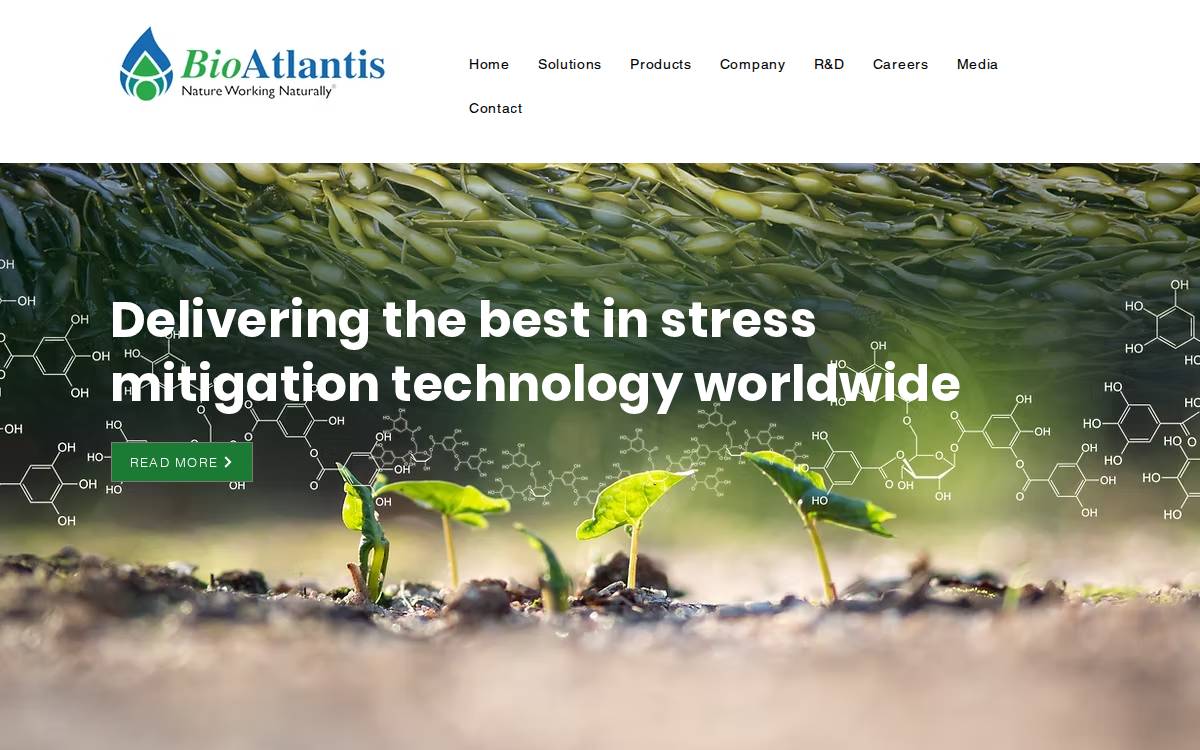 BioAtlantis website preview