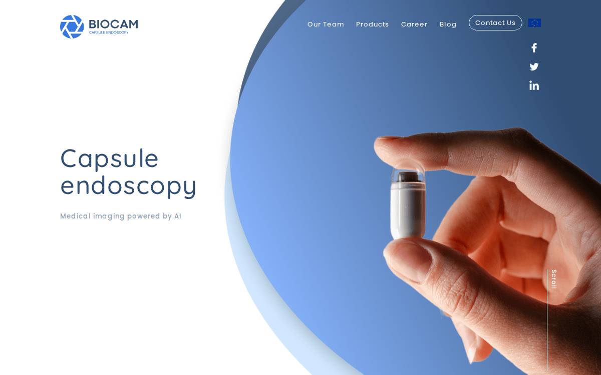 Biocam website preview