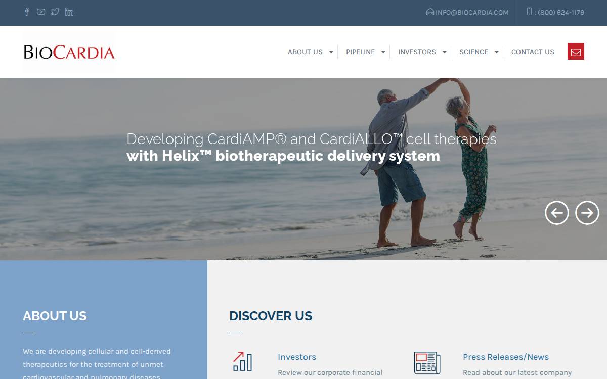 BioCardia website preview