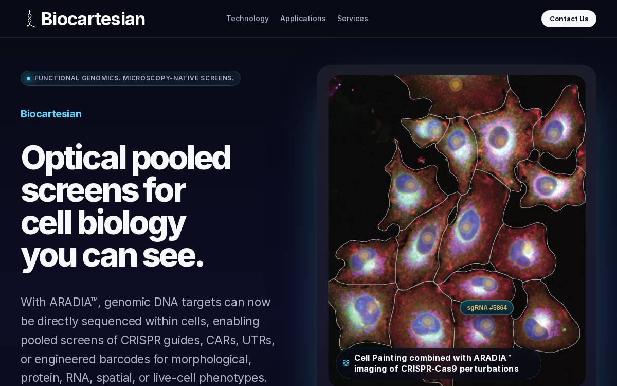 Biocartesian website preview