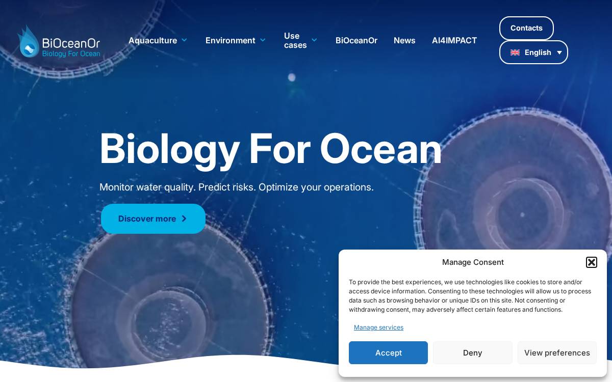 Bioceanor website preview