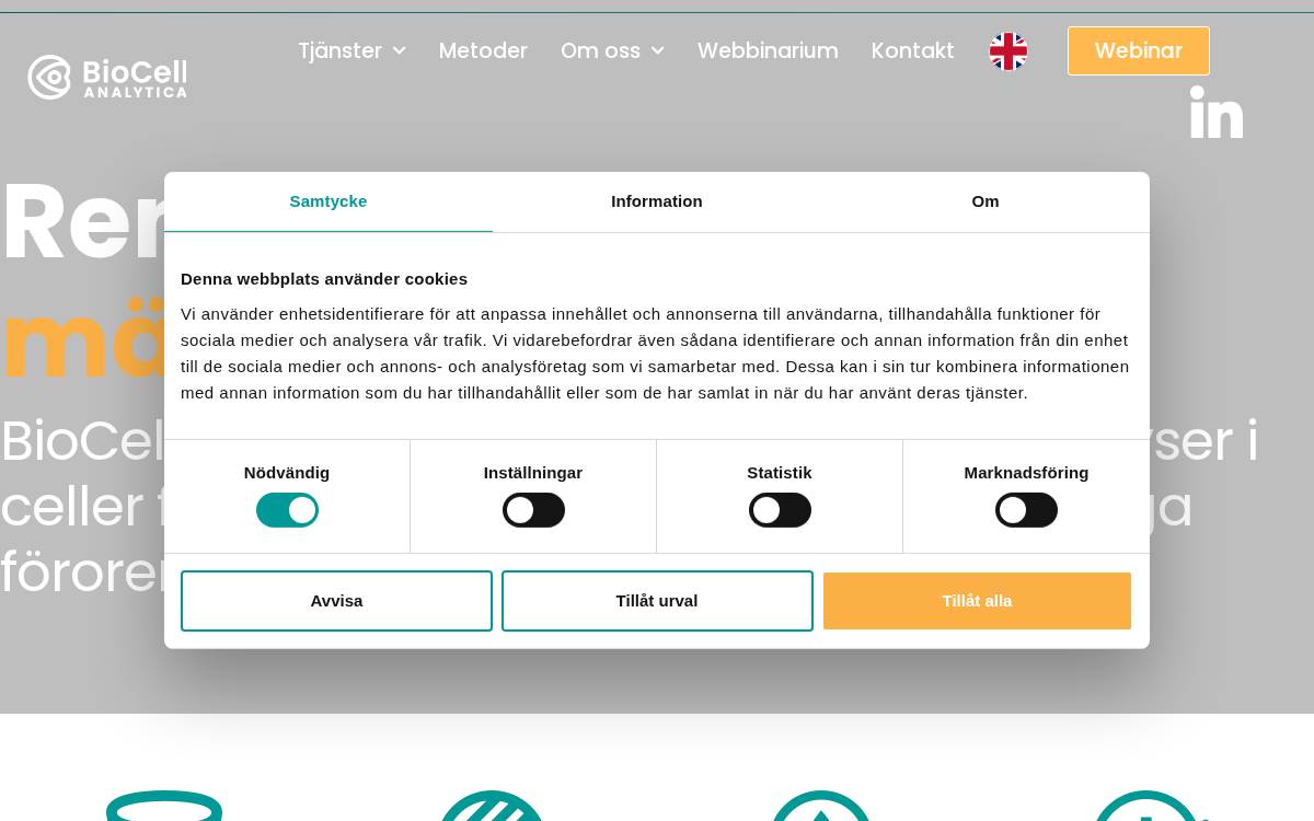 Biocellanalytica website preview