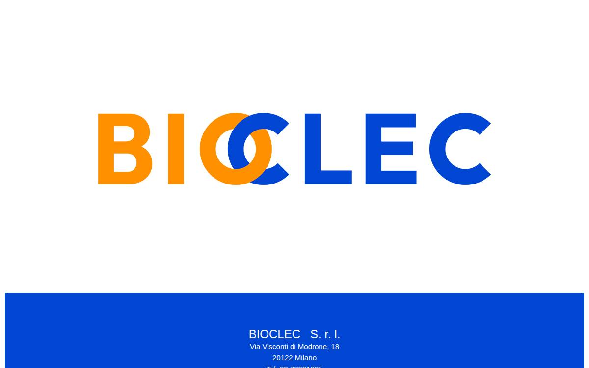 Bioclec website preview