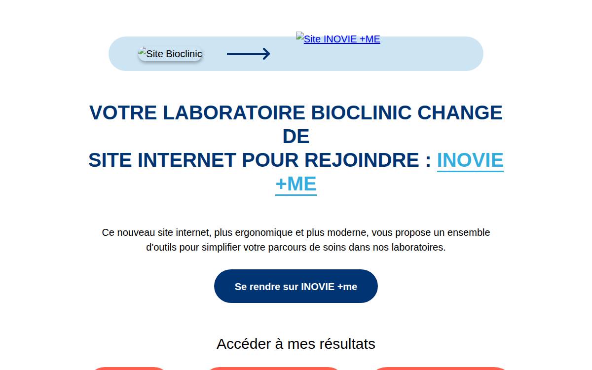 Bioclinic website preview