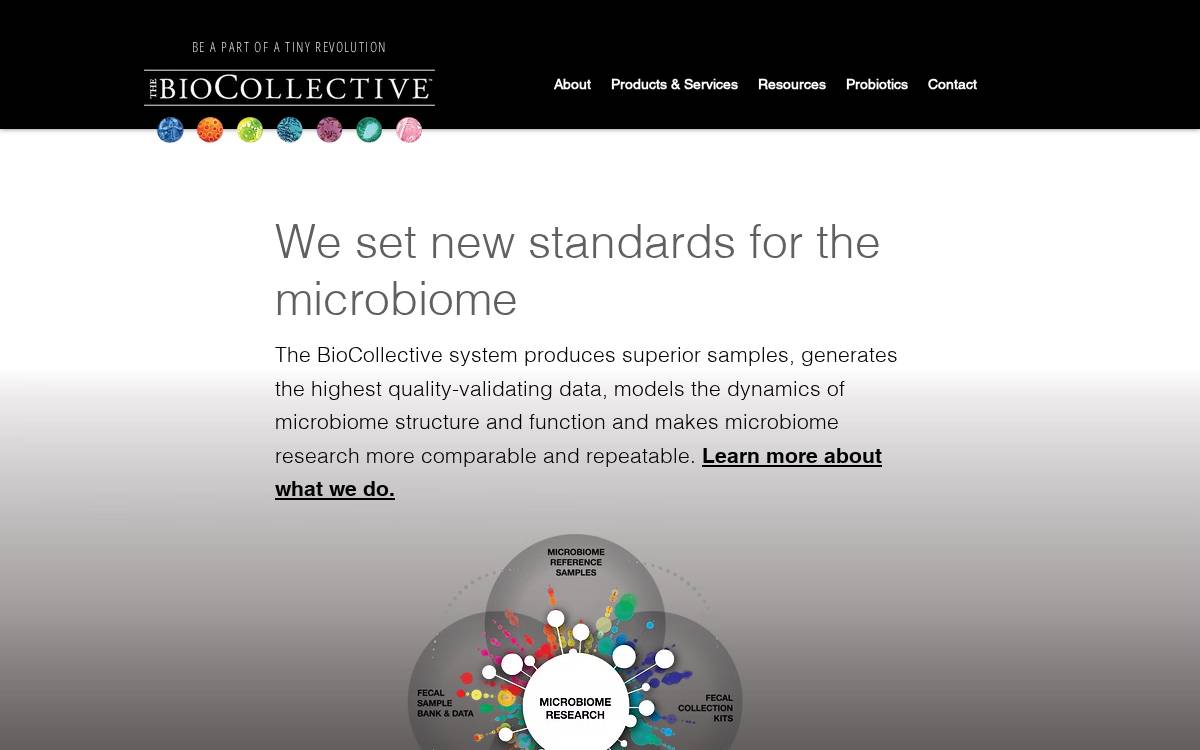 BioCollective website preview