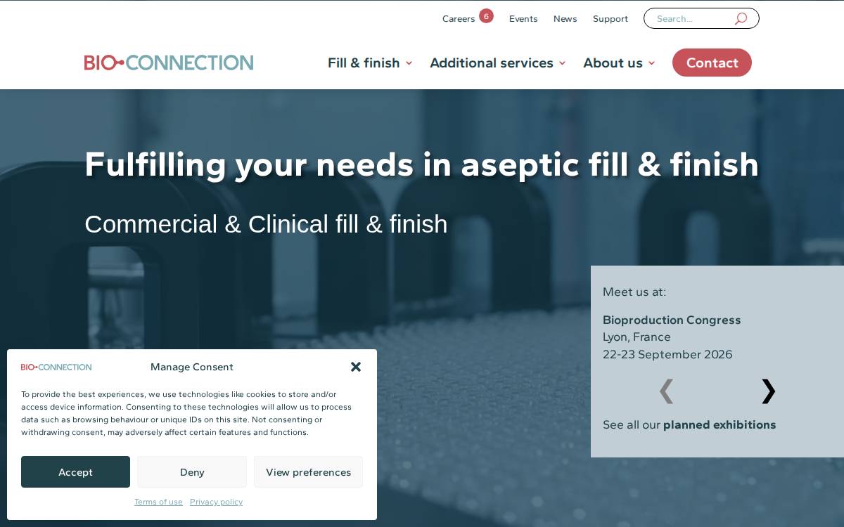 BioConnection website preview