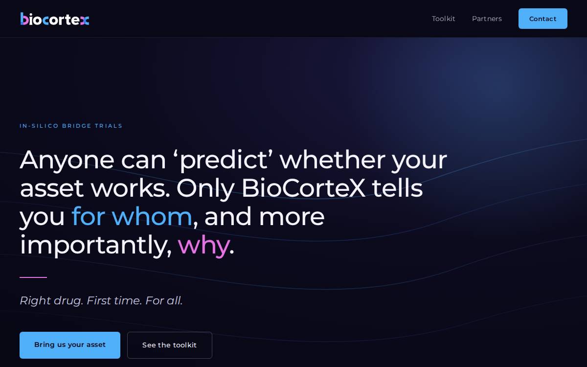 Biocortex website preview