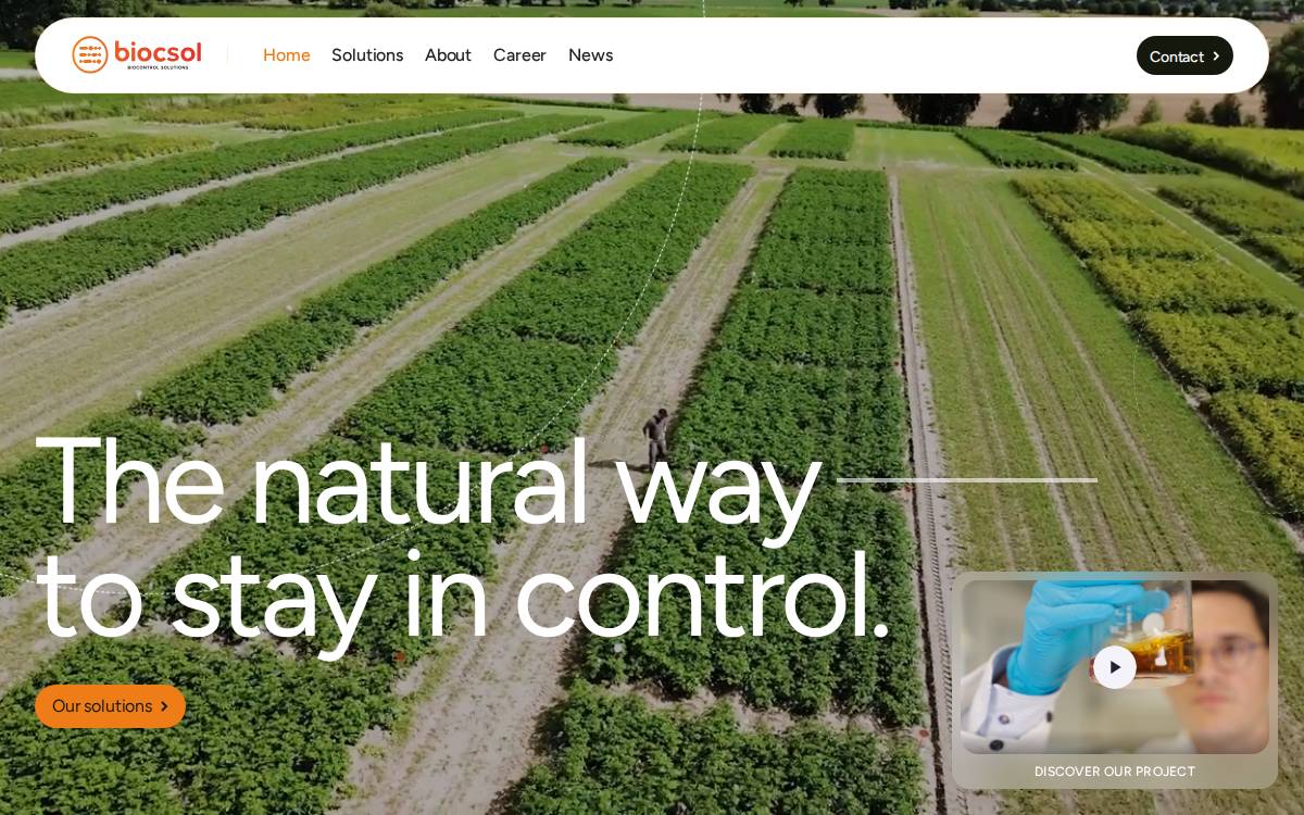 BiocSol website preview