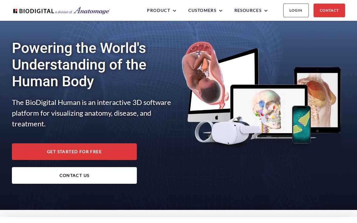BioDigital website preview