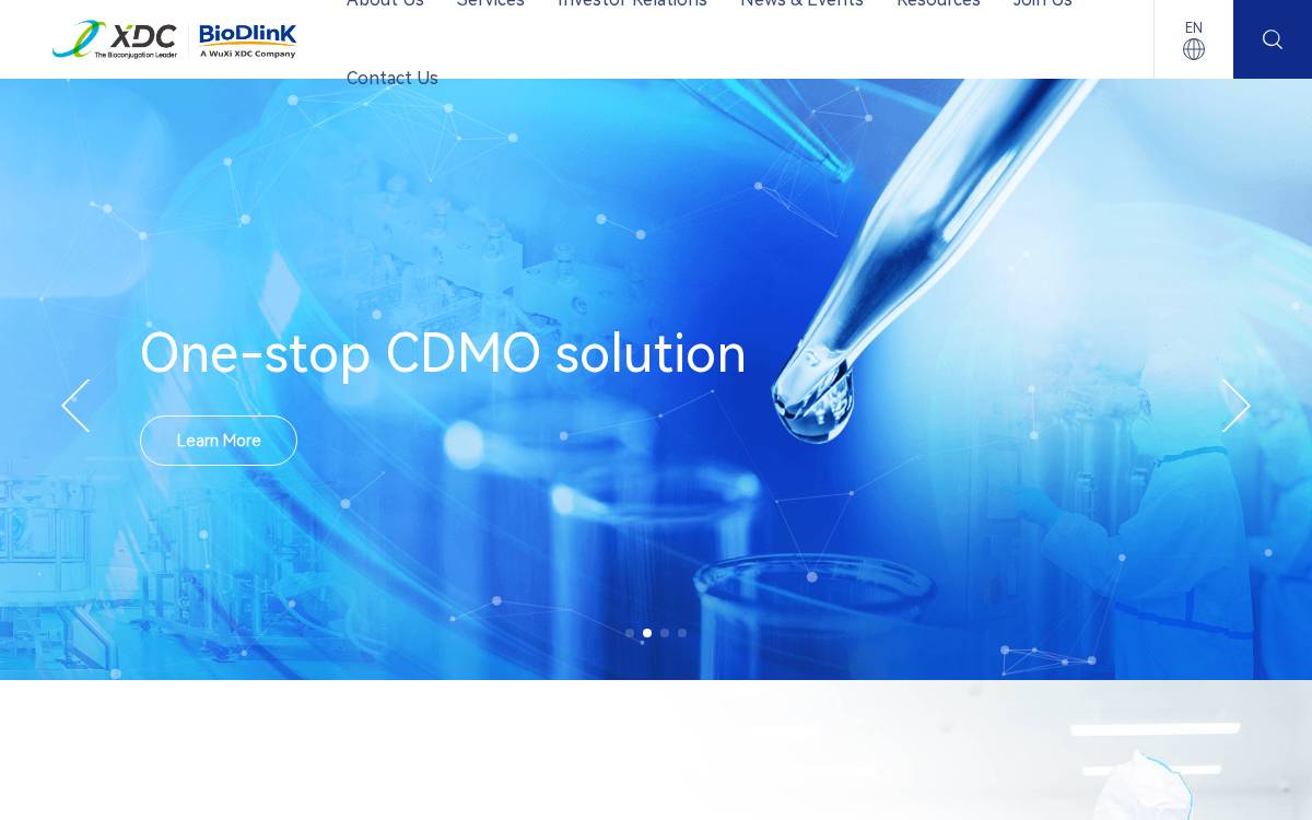 BioDlink website preview