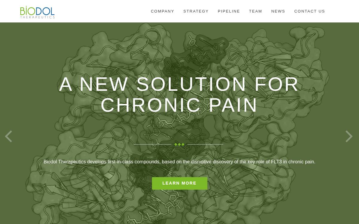 Biodol website preview