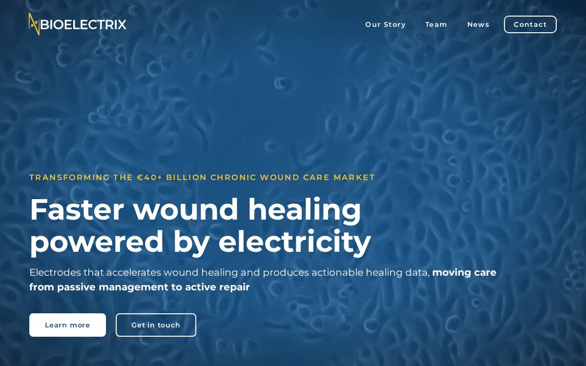 Bioelectrix website preview
