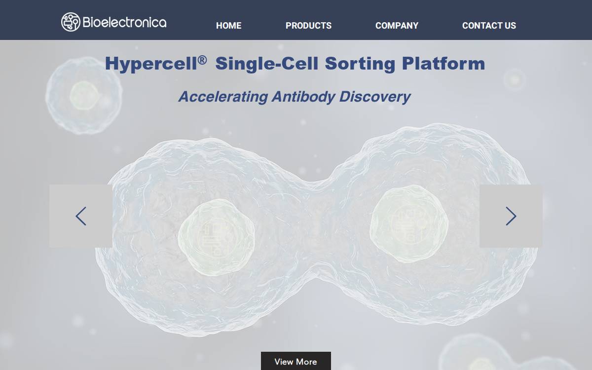 Bioelectronica website preview