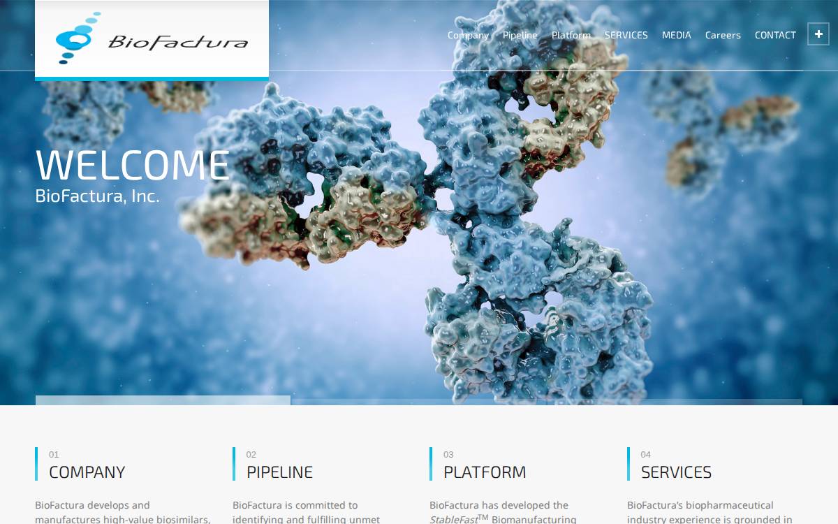 BioFactura website preview