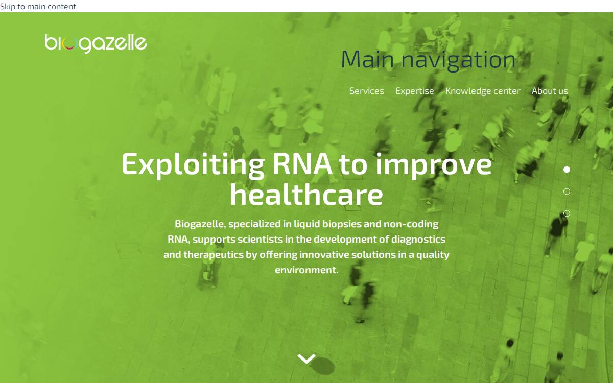 Biogazelle website preview