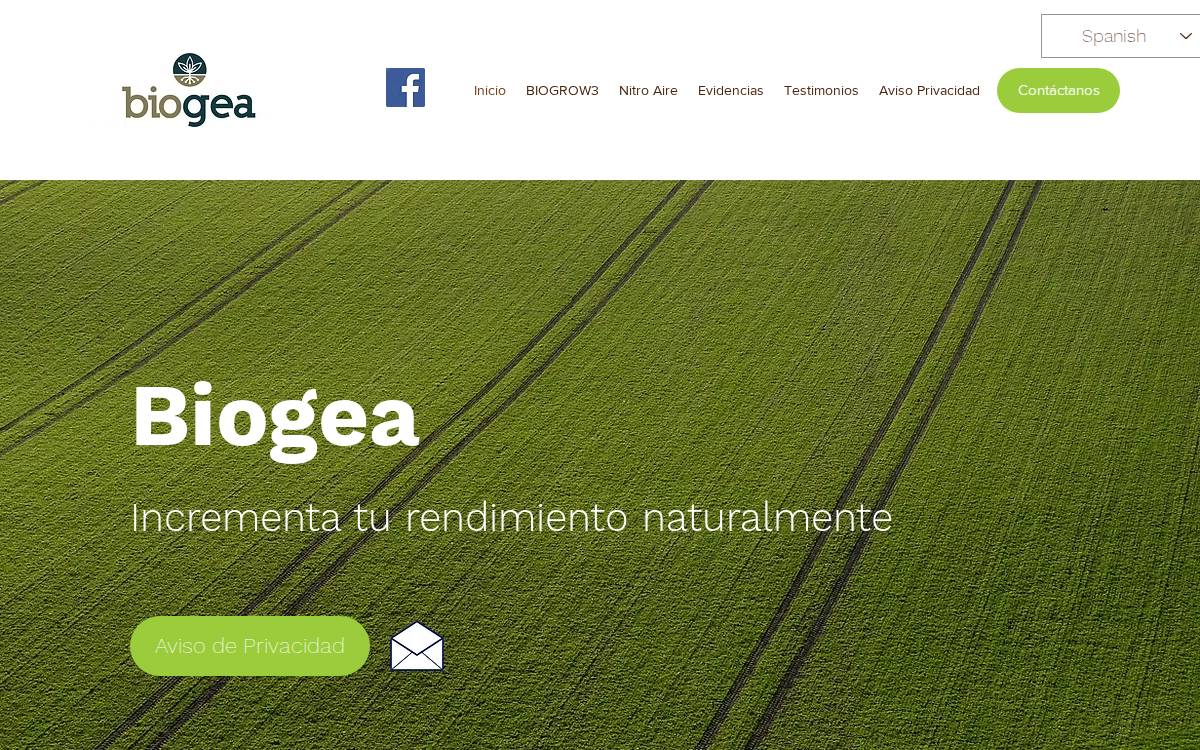 Biogea website preview