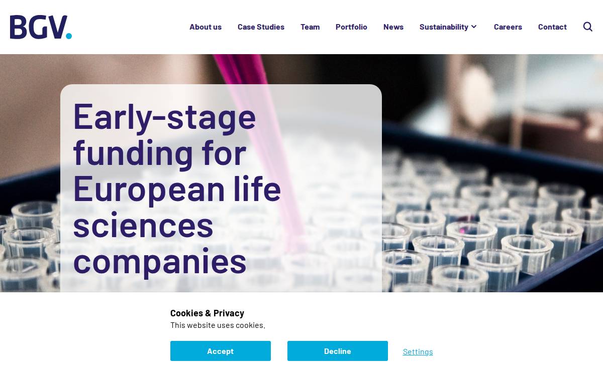 BioGeneration Ventures website preview