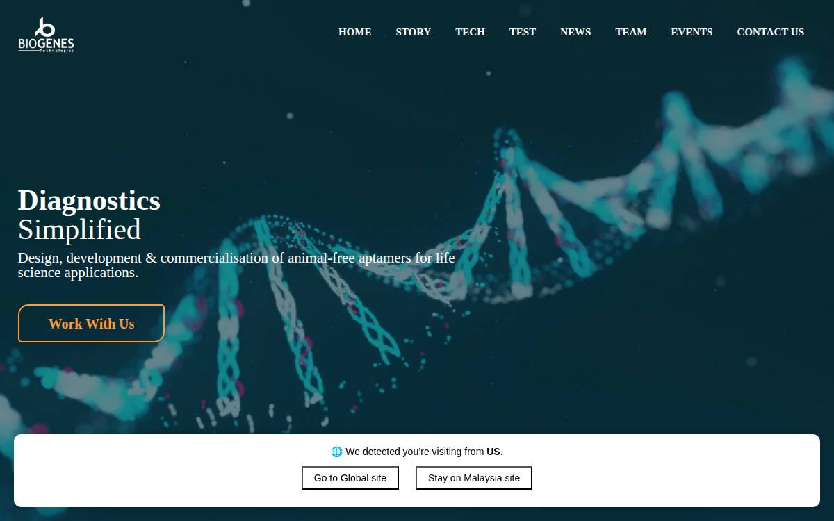 Biogenestech website preview