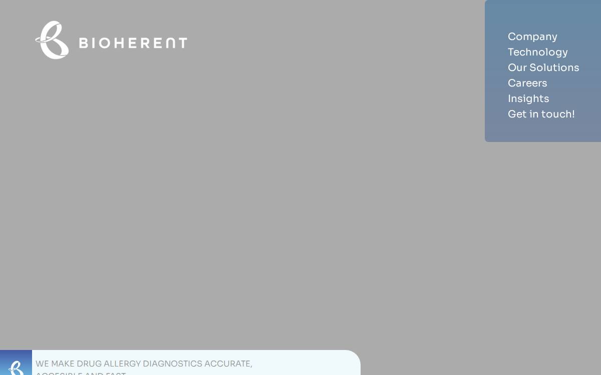 Bioherent website preview