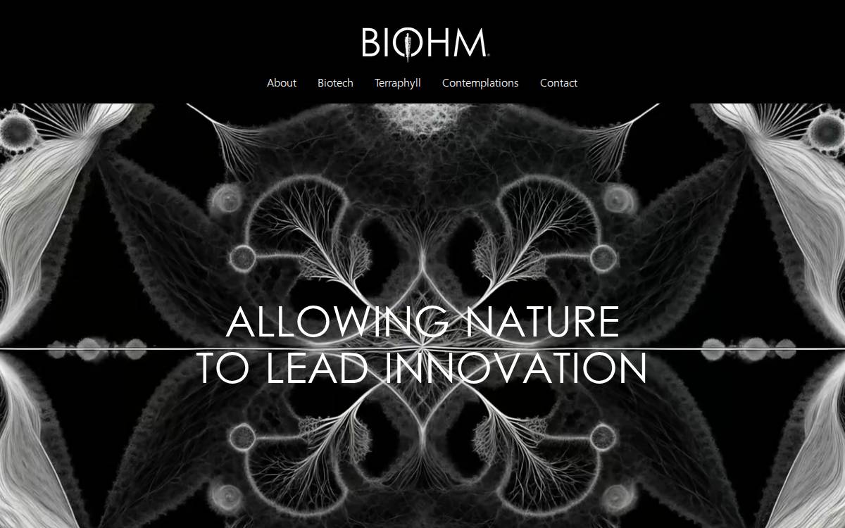 Biohm website preview
