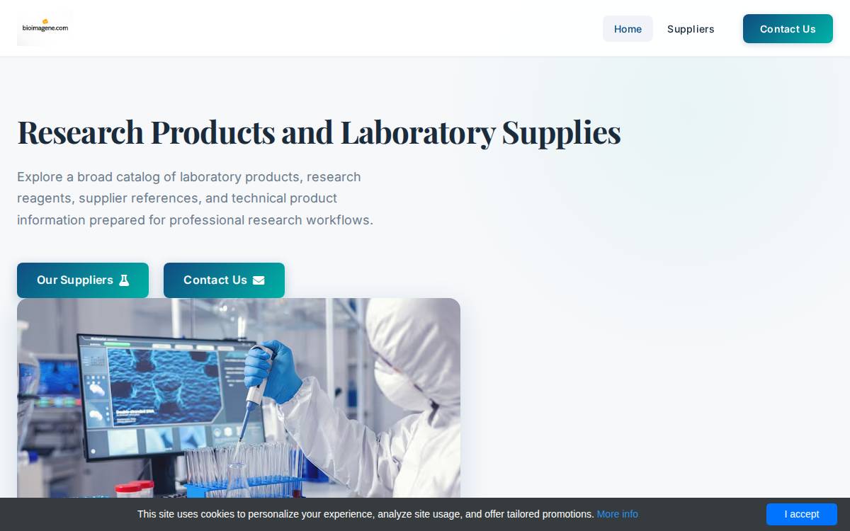 BioImagene website preview
