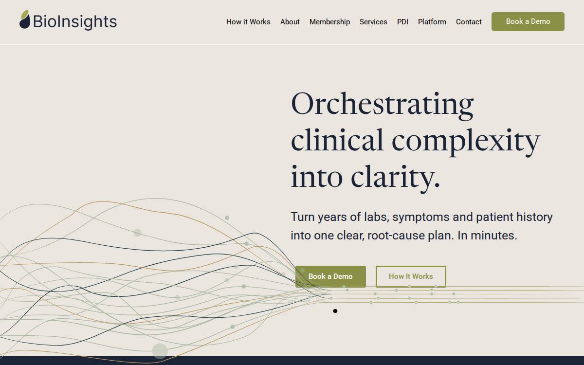Bioinsights website preview
