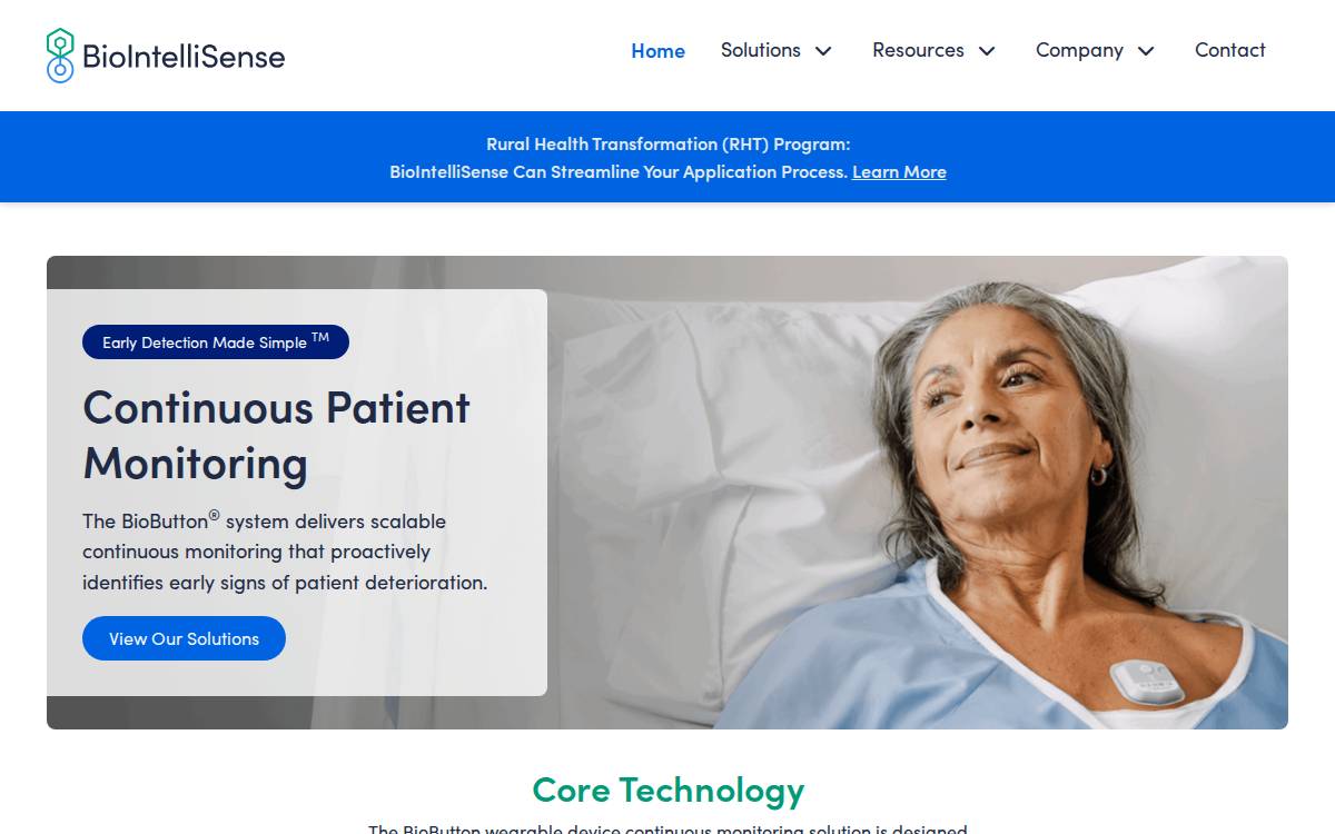 BioIntelliSense website preview