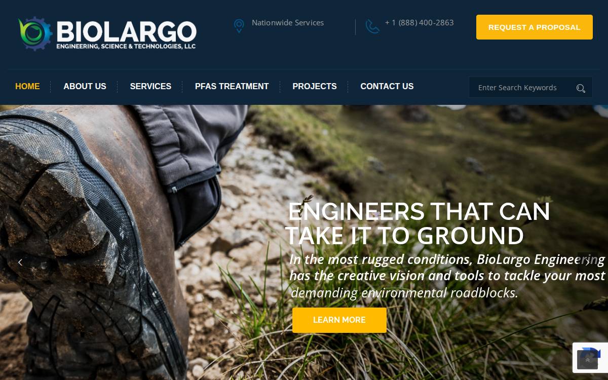 Biolargo website preview