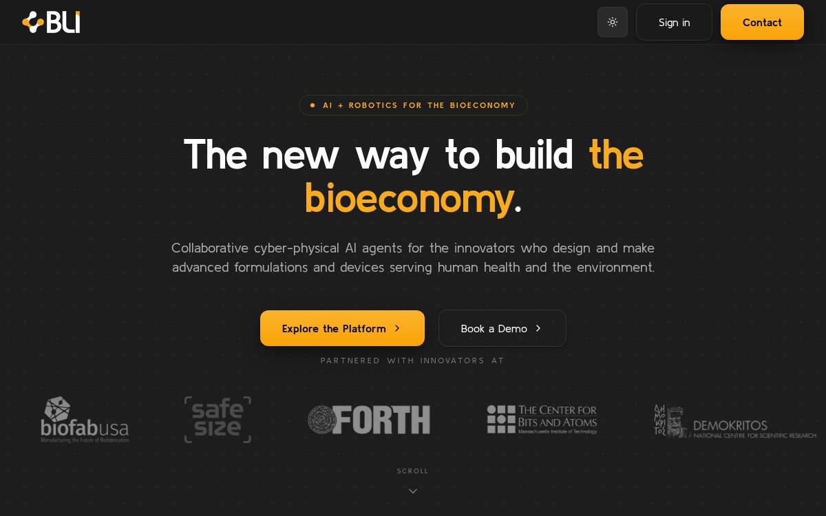 Biolattice website preview