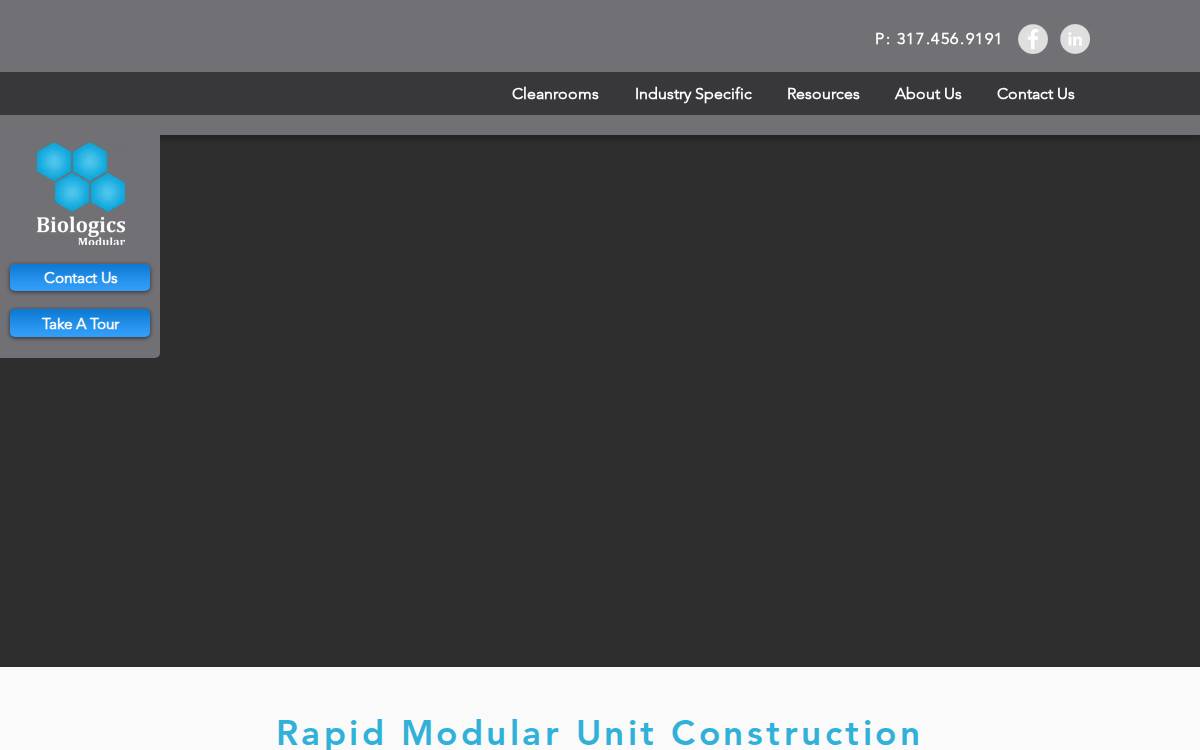 Biologics Modular website preview