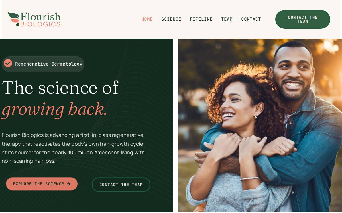 Biologics website preview